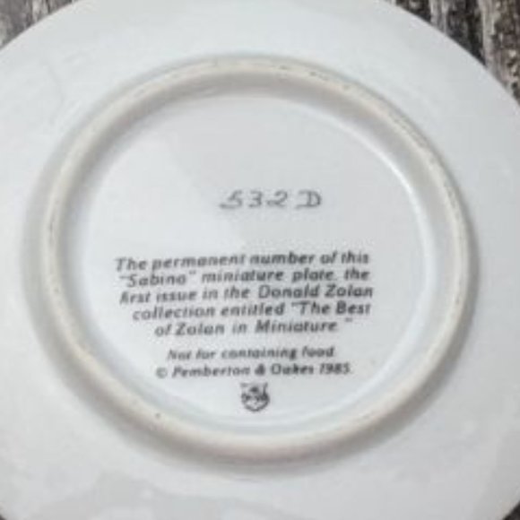 MINIATURE Collectible Plates Donald Zolan Bundle Set of 6 - Picture 7 of 16